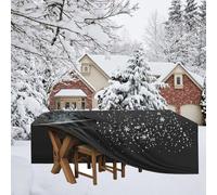 Fundas Muebles Jardin Exterior Impermeable 320x100cm Fundas Mesa Jardin Exterior Impermeable 320x100x100cm/LxWxH Fundas Sillas Jardin Exterior Impermeable Anti-UV, Resitente al Polvo, para Sofa Pati