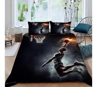 Fundas Nordica Cama 120 Patrón Mates Impresión Suave 3D Funda de Edredón Tema Deportivo Funda Nórdica Microfibra con Cremallera 200x200 y 2 Fundas Almohada 50x75 1876-B