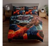 Fundas nórdicas 3D con Silueta geométrica de Receptor en Formas fragmentadas Coloridas, Fabricadas en Microfibra Suave y Transpirable, Incluye 1 Funda nórdica y 2 Fundas de Almohada, Regalos para