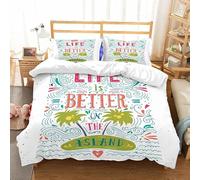 Fundas Nordicas Cama 105 Tabla de Surf Juego de Ropa de Cama para Niños Niñas, Funda de Edredón Cama 180x220 cm Infantil de Microfibra con Cremallera y 2 Funda de Almohada 50x75 cm