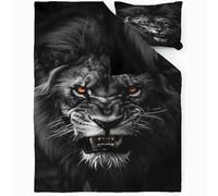 Fundas Nordicas Cama 135 LeóN Ropa de Cama para Niños Adultos con Cremallera Suave Transpirable Fundas Nordicas de Microfibra(220x230 cm) + 2 Fundas de Almohada 50x75 cm