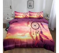 Fundas Nordicas Cama 150 AtrapasueñOs Ropa de Cama para Niños Adultos con Cremallera Suave Transpirable Fundas Nordicas de Microfibra(220x240 cm) + 2 Fundas de Almohada 50x75 cm
