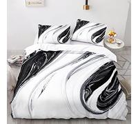 Fundas Nordicas Cama Microfibra Suave Marmol Funda Nordico 200X200 Impresión 3D Fundas Nordicas Cama 135 con 2 Fundas De Almohada De 40X75Cm 200 X 200 Cm