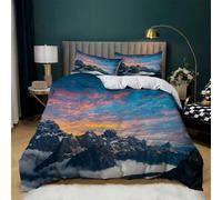 Fundas Nordicos 260X240Cm Amanecer Fundas para Edredón,3 Piezas Bedding Juego de Funda de Edredón - Microfibra Funda de Nórdica y 2 Fundas de Almohada 50 X 75 Cm