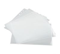 Fundas organizadoras de tarjetas A5, 10 carteras de plástico PP para coleccionables, protectores de hojas antirreflejos para archivadores de palanca de 152 x 198 mm (A5-1 Gird)
