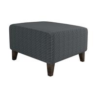 Fundas otomanas suaves y gruesas para sala de estar, protector de piel, lavable a máquina, funda rectangular para reposapiés (gris oscuro, grande), elegante, fácil de cuidar