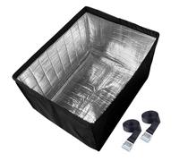 Fundas para aire acondicionado, fundas para muebles de ventana, tela Oxford, escudo aislado AC, funda grande para juego de patio con hebillas ajustables para protección del condensador del compresor