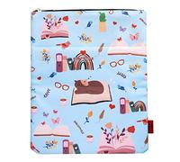 Fundas para Amantes del Libro, Fundas de Libros, Cubiertas de Libro de Bolsillo, Tela Lavable, Fundas con Cremallera, Talla Media 11 "x 8,7"