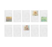 Fundas para archivador | 10 páginas de recarga para organizador 6 anillos tarjetas | Protectores de carga Fotos Postales | Índice Curso Periódico Colección Estudiante