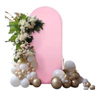 Fundas para Arcos de Boda 1 Funda de Spandex for Fondo Arco, Ideal for decoración Fotos Banquetes Boda(Pink,1.6x4ft(50x120cm))