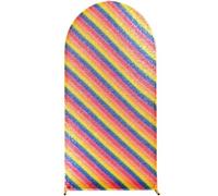 Fundas para Arcos de Boda Conjunto de Arco Boda, Pantalla elástica Licra, decoración for Festivales, Fiestas, Banquetes, estantes Brillantes en Forma U, Fondo Tela(Colour,50X120cm)