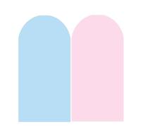 Fundas para Arcos de Boda Cubierta de Arco Boda Doble Cara Gruesa Spandex, Cubierta, Cubiertas Soporte Fondo, decoración Fiesta cumpleaños(Blue Pink,50x120cm 4ft)