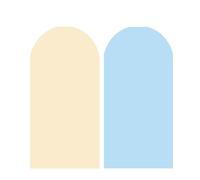 Fundas para Arcos de Boda Cubierta de Arco Boda Doble Cara Gruesa Spandex, Cubierta, Cubiertas Soporte Fondo, decoración Fiesta cumpleaños(Beige Blue,50x120cm 4ft)