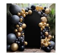 Fundas para Arcos de Boda Cubierta de Arco Boda Licra, Cubierta Soporte Ajustada for Fiesta cumpleaños, Ceremonia y decoración(Black,120x50cm (4FT))