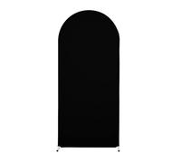 Fundas para Arcos de Boda Funda de Tela con Arco, Color sólido, elástica, for decoración Pared Fondo Fiesta cumpleaños y Boda(Black,120X50cm)