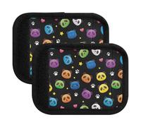 Fundas para asas de equipaje, diseño de panda de dibujos animados, para viajes, 5.9 x 4.3 pulgadas, Colorido panda de dibujos animados, Set of 2