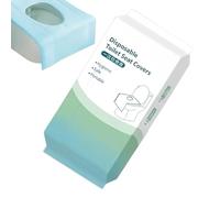 Fundas para Asiento de Inodoro - Fundas para Asiento de Inodoro de Papel de 10 Piezas | Fundas Desechables de Papel de 16 x 24 Pulgadas, higiénicas portátiles Ligeras para Adultos Viajes