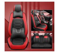 Fundas Para Asientos Coche 5D Para Land Para Rover Para Discovery 4 Para Freelander LR2 Para Rover 75 Para Defender. Accesorios Interiores Fundas Asientos Coche(Black red LUXUry)