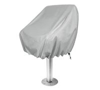 Fundas para Asientos de Barcos pontón, Funda para Asiento de Barco, Fundas Protectoras para Silla de Banco de capitán Impermeables para Exteriores, Cubierta Marina Plateada