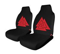 Fundas para asientos de coche con símbolo de nudo celta antiguo vikingo de mitología nórdica, protección para asientos de mujeres y niñas, aptas para la mayoría de vehículos, coches, camiones, SUV y