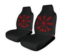 Fundas para asientos de coche con símbolo de protección nórdico de mitología nórdica con brújula vikinga, protección de asientos para mujeres y niñas, adecuadas para la mayoría de vehículos, automóvi
