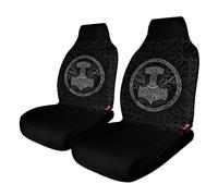 Fundas para asientos de coche con símbolo de protección nórdico de mitología nórdica con brújula vikinga, protección de asientos para mujeres y niñas, adecuadas para la mayoría de vehículos, automóvi