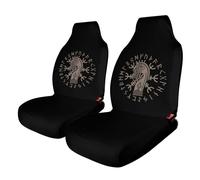 Fundas para asientos de coche con símbolo de protección nórdico de mitología nórdica con brújula vikinga, protección de asientos para mujeres y niñas, adecuadas para la mayoría de vehículos, automóvi