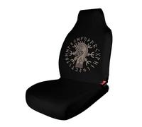Fundas para asientos de coche con símbolo de protección nórdico de mitología nórdica con brújula vikinga, protección de asientos para mujeres y niñas, adecuadas para la mayoría de vehículos, automóvi