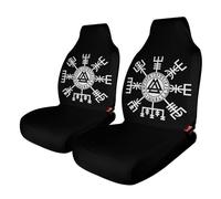 Fundas para asientos de coche con símbolo de protección nórdico de mitología nórdica con brújula vikinga, protección de asientos para mujeres y niñas, adecuadas para la mayoría de vehículos, automóvi