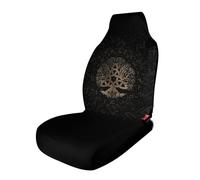 Fundas para asientos de coche con símbolo de protección nórdico de mitología nórdica con brújula vikinga, protección de asientos para mujeres y niñas, adecuadas para la mayoría de vehículos, automóvi