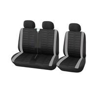 Fundas para Asientos de Coche Fundas De Asiento 2+1 para Furgonetas/transportadores Universales para Interior De Camión para Modelos 2+1 Y Master De 3 Plazas. Fundas Asientos Coche(Gris)