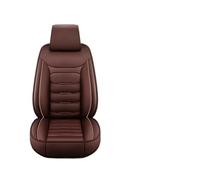 Fundas para asientos de coche Fundas Para Asientos Coche Cuero Sintético Protector Asiento Delantero Dividido Individual Universal Para Las Cuatro Estaciones Se Coches SUV Fundas Asientos Coche(Brown-