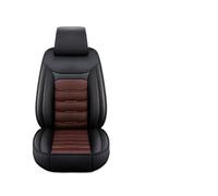 Fundas para asientos de coche Fundas Para Asientos Coche Cuero Sintético Protector Asiento Delantero Dividido Individual Universal Para Las Cuatro Estaciones Se Coches SUV Fundas Asientos Coche(Black-