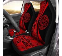 Fundas para Asientos De Coche Islas Marshall Rojas Clásico Vehículo Protector De Asiento Impermeables Decoracion Interior Juegos De Funda De Asiento 35X138Cm
