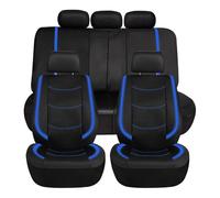 Fundas para Asientos de Coche para Renault Clio V Life/Zen/Intens/R.S. Line/Business 2019-2024, Cojín Ajustable Transpirable Impermeable Antideslizante Protectores de Asi,B