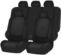 Fundas para Asientos de Coche para VW Golf 8|Golf GTE/Golf GTI/Golf GTD/Golf Clubsport, Fundas Asiento de Banco Delantero y Trasero de Ajuste para Coche, Funda de Asiento Lavable,B Black