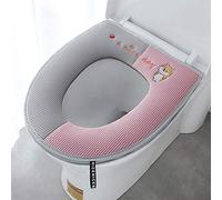 Fundas para Asientos de Inodoro, Junta para Asiento de Inodoro doméstico, Felpa de Poliuretano, Cuatro Estaciones, Impermeable, Universal, con Cremallera.