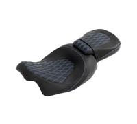 Fundas para Asientos de Moto Gel para Conductor de Motocicleta, Pasajero, para Asiento, para Harley, para Touring FL, para Road King, 2009-2023(Azul)