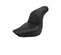 Fundas para asientos motocicleta Para Harley Para Softail Para Low Rider FXLR FXLRS Sport Glide FLSB 2018-Up Motocicleta Asiento Delantero Trasero Asiento Pasajero Comoxí Pasajero(Black Line Seat)