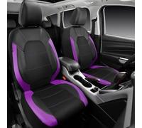 Fundas para Asientos Y Reposacabezas para Dodge Ram 1500 Ⅲ (DR/DH) 2001 2002 2003 2004 2005-2009, De Piel SintéTica Transpirable, Compatibles con Airbag, Lavables,Purple