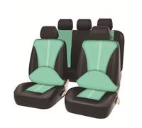 Fundas para Asientos Y Reposacabezas para Mercedes-Benz/AMG A B C E S G M R-Class/GLA GLC GLE GLS, De Piel SintéTica Transpirable, Compatibles con Airbag, Lavables,Green