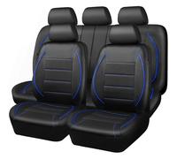 Fundas para Asientos Y Reposacabezas para Mercedes-Benz C-Class/AMG All-Terrain 2021 2022 2023-2026+, De Piel SintéTica Transpirable, Compatibles con Airbag, Lavables,Blue