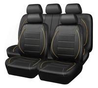 Fundas para Asientos Y Reposacabezas para Renault Fluence/Z.E. Sedan 2009 2010 2011 2012-, De Piel SintéTica Transpirable, Compatibles con Airbag, Lavables,Orange