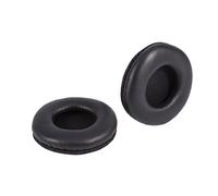 Fundas para Auriculares Jvc Ha S160 B E Flats Jvc 8cm Almohadillas para el Oído de Cuero de PU Negro y Suave Espuma Suave Almohadillas para el Reemplazo de los Auriculares