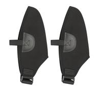Fundas para botas de esquí de neopreno, 2 unidades, color negro, 28 x 13 cm | Mantiene tus botas de esquí calientes y secas gracias a su neopreno, ribete de cuero y ajustable.