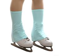 Fundas para botas de patinaje artístico, accesorios profesionales para patinaje sobre hielo, abrigo elástico de poliéster y elastano, funda protectora para saltos y giros, compatible con (azul)