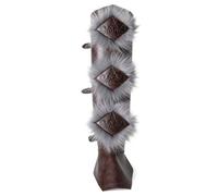 Fundas para botas para juegos de rol para mayor comodidad y actuaciones Equipo LARP de fantasía Práctico desgaste de piernas de PU para mejorar personaje Accesorios para disfraces medievales