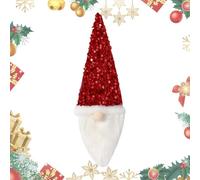 Fundas para Botellas de Vino, Bolsa para Fundas para Botellas de Gnomo, Fundas para botellas con lentejuelas de gnomo navideño, Cubiertas de botellas de gnomos de decoración navideña para decoraciones