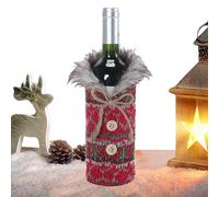 Fundas para Botellas de Vino para Navidad | Protector de Soporte de Punto para Botellas | para Proteger el Vino, para Familia, Amigos, Festivo, salón, Cocina, Bar