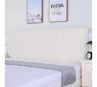 Fundas para cabecero de cama tamaño king, funda elástica de terciopelo suave para cabecera de cama doble, cubierta protectora de respaldo para cabecero tapizado/madera/cuero (longitud: 90-110 cm,